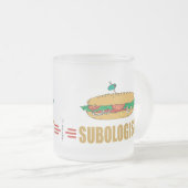 Funny Submarine Sandwich Matglas Koffiemok (Voorkant rechts)