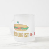 Funny Submarine Sandwich Matglas Koffiemok (Voorkant links)