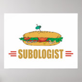Funny Submarine Sandwich Poster (Voorkant)