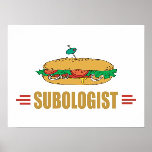 Funny Submarine Sandwich Poster (Voorkant)