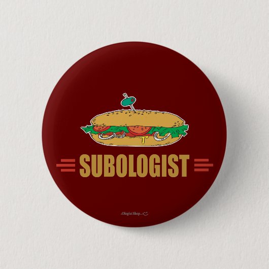 Funny Submarine Sandwich Ronde Button 5,7 Cm (Voorkant)