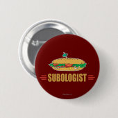 Funny Submarine Sandwich Ronde Button 5,7 Cm (Voorkant /achterkant)