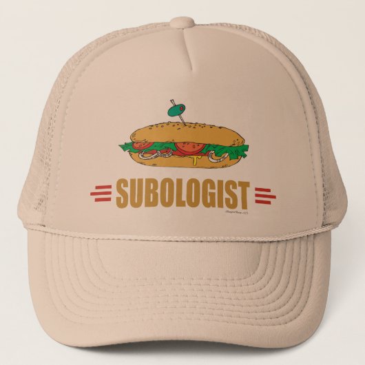 Funny Submarine Sandwich Trucker Pet (Voorkant)