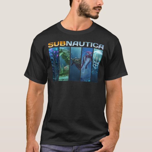 Funny Subnautica Design Arts Multiplayer Gamer Cla T-shirt (Voorkant)