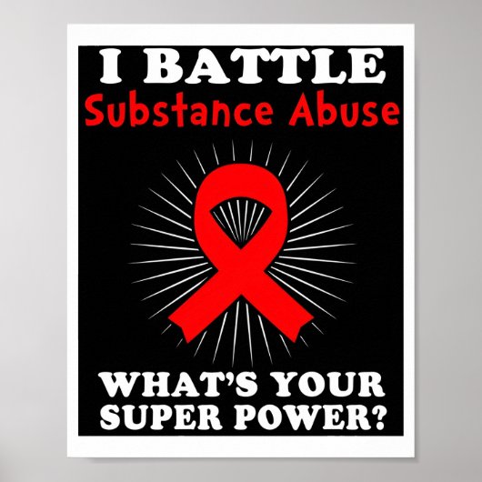 Funny Substance Autism Awareness Poster (Voorkant)