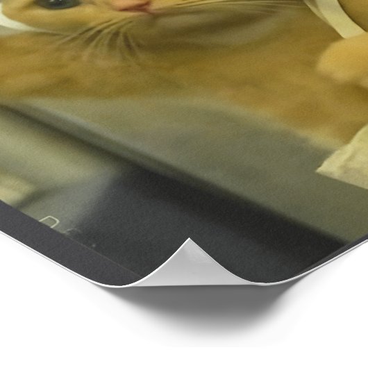 Funny Subway Cat Meme Stud Brainrot Cats Humor Kit Poster (Hoek)