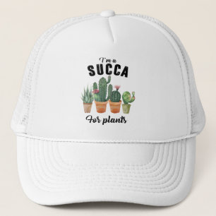 Funny succa voor planten trucker pet