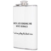 Funny Succes met het sturen van gemengde signalen Heupfles (Links)