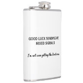 Funny Succes met het sturen van gemengde signalen Heupfles (Rechts)