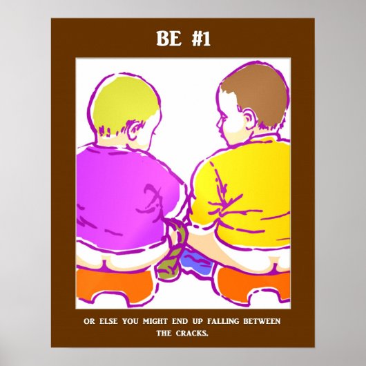 Funny Success Slogan Cheeky Play on Words Poster (Voorkant)