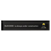 Funny Success Theme Kantoor Desk Name Bord Naambordje (Voorkant)