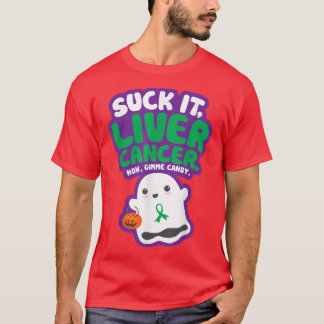 Funny Suck It Liver Cancer Gimme Snoep Cute Ghost T-shirt