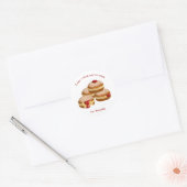 Funny Sufganiyot Pun You a`nt ready for this jelly Ronde Sticker (Envelop)