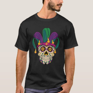 Funny Sugar Skull Costuum Carnaval T-shirt