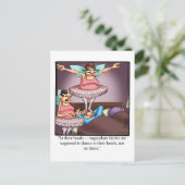 Funny Sugarplum Fairies Humor Holiday Briefkaart (Staand voorkant)