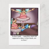 Funny Sugarplum Fairies Humor Holiday Briefkaart (Voorkant)