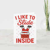 Funny Suggestive I Like To Slide Inside Quote Coup Kaart (Voorkant)