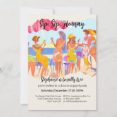 Funny Summer Beach Cocktail Women's Divorce Party Kaart (Voorkant)