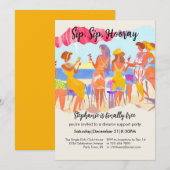 Funny Summer Beach Cocktail Women's Divorce Party Kaart (Voorkant / Achterkant)