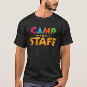 Funny Summer Camp Personeelsdirecteur Camping Coun T-shirt