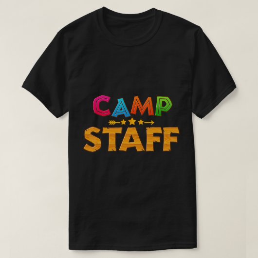 Funny Summer Camp Personeelsdirecteur Camping Coun T-shirt (Design voorkant)