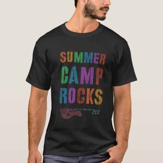 Funny Summer Camp Rocks Kinder raadsman Director S T-shirt (Voorkant)