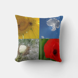 Funny Summer Flowers Kussen