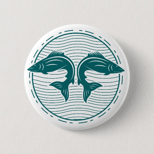 Funny Summer Gevist Ronde Button 5,7 Cm (Voorkant)