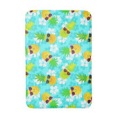 Funny Summer Tropical Pineapples Badmat (Voorkant Verticaal)