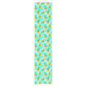 Funny Summer Tropical Pineapples Korte Tafelloper (Voorkant)