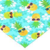 Funny Summer Tropical Pineapples Korte Tafelloper (Hoek)