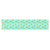 Funny Summer Tropical Pineapples Korte Tafelloper (Horizontaal)