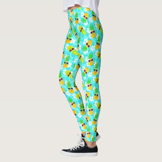 Funny Summer Tropical Pineapples Leggings (Links)