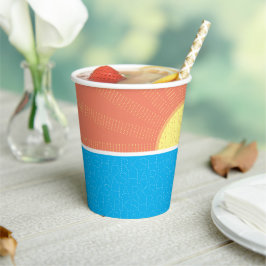 Funny Sun en Sharks Summer Papieren Bekers