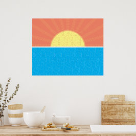 Funny Sun en Sharks Summer Poster