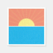 Funny Sun en Sharks Summer Servet (Voorkant)