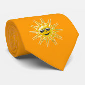 Funny Sun Face Stropdas (Opgerold)