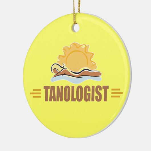 Funny Sun Tanning Keramisch Ornament (Links)