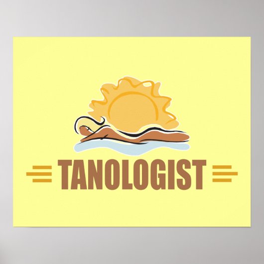 Funny Sun Tanning Poster (Voorkant)