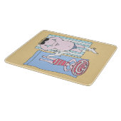 Funny Sunbathers in Beach Hand Drawn Art Snijplank (Hoek)