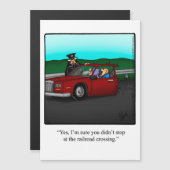 Funny "Sunday Drive" Magnetic Card (Voorkant / Achterkant)