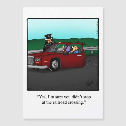 Funny "Sunday Drive" Magnetic Card (Voorkant)