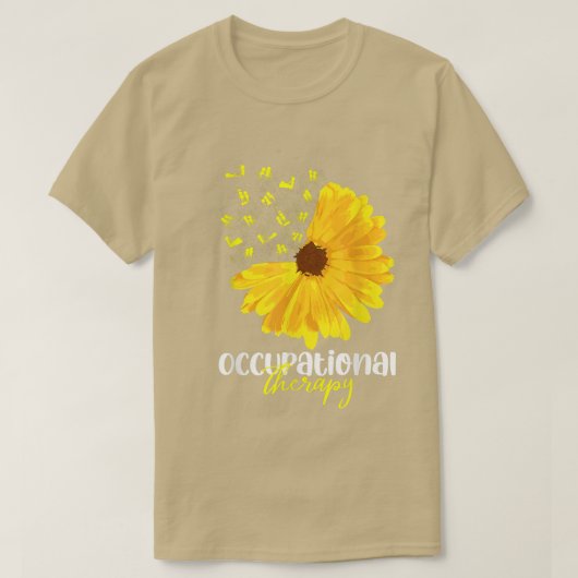 Funny SunFlower Occupational Therapy Maand OT Than T-shirt (Design voorkant)