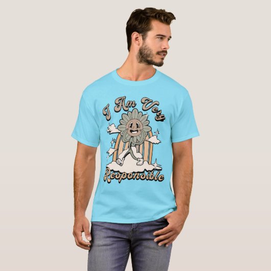 Funny Sunflower T-Shirt (Voorkant volledig)