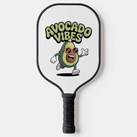 Funny Sunglasses Avocado Pickleball Paddle (Voorkant)
