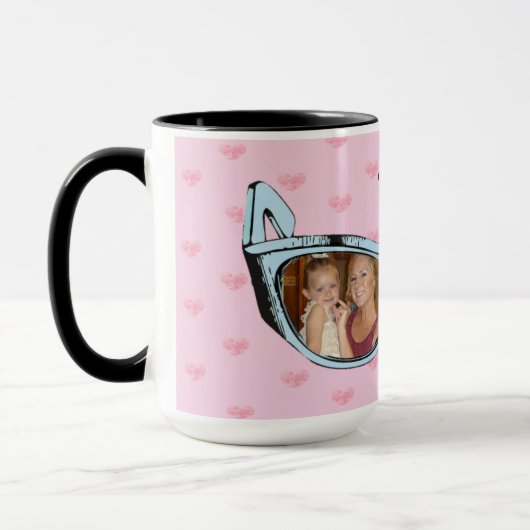 Funny Sunglazen Foto Persoonlijke koffie Mok (Links)