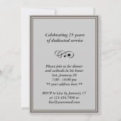 Funny Sunglazen Pug Retirement Party Invitation Kaart (Achterkant)