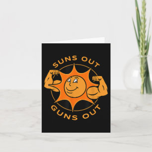 Funny Suns Out Pistolen Out Summer Gift voor Bodyb Kaart