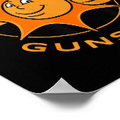 Funny Suns Out Pistolen Out Summer Gift voor Bodyb Poster (Hoek)