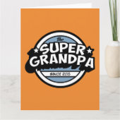 Funny Super Grandpa Kaart (Voorkant)